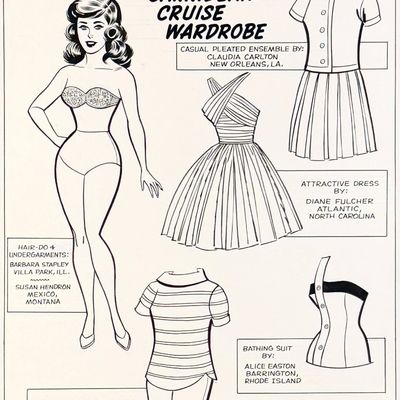 Al Hartley & Stan Lee "Patsy Walker" Paper Doll Activity Page