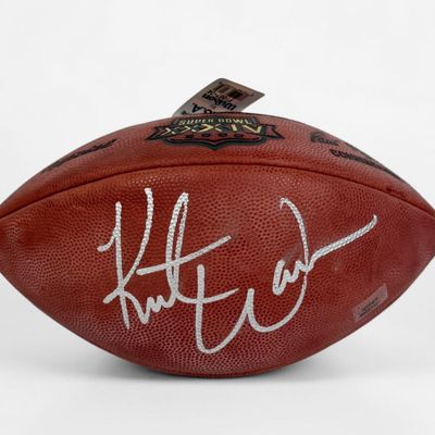Signed Kurt Warner NFL Super Bowl XXXIV Wilson Football