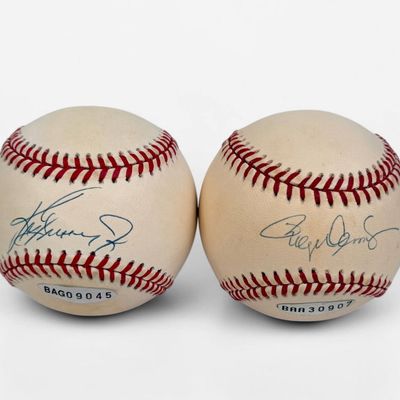 (2) Ken Griffey Jr & Roger Clemens Signed Baseballs