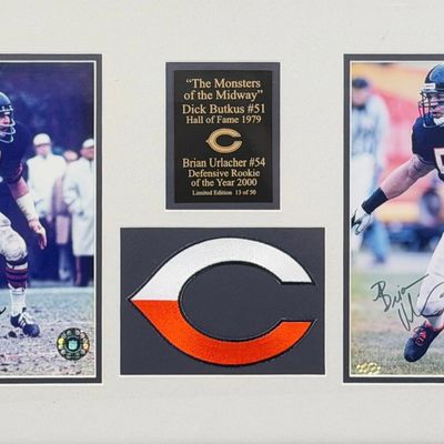 Signed "The Monsters of the Midway" Chicago Bears Photographs