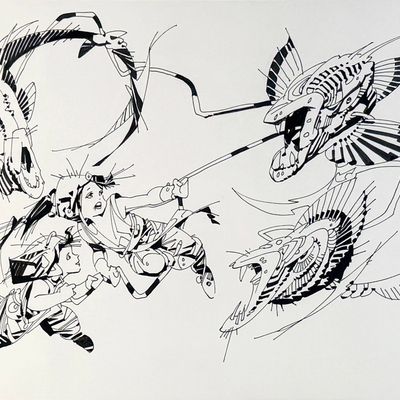 Alex Nino Original Illustration Ink on Paper