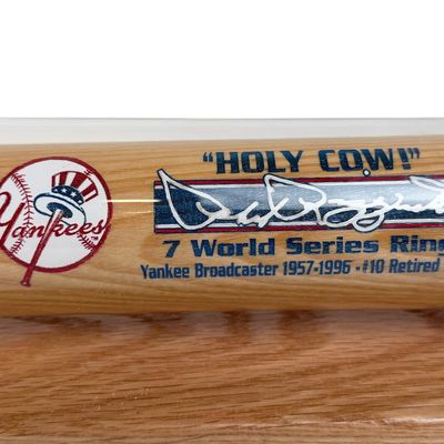 Signed Phil Rizzuto "Holy Cow!" Cooperstown Bat