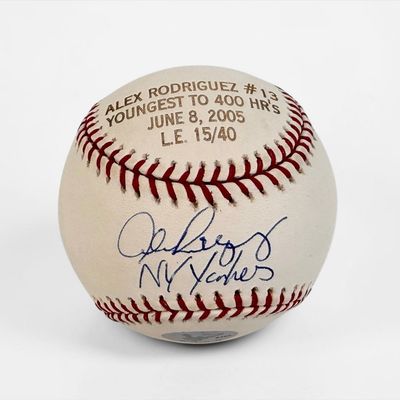 Signed Limited Edition Alex Rodriguez Major League Baseball