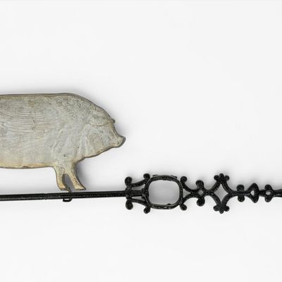 Sale Photo Thumbnail #130: Antique Silver Pig Weathervane