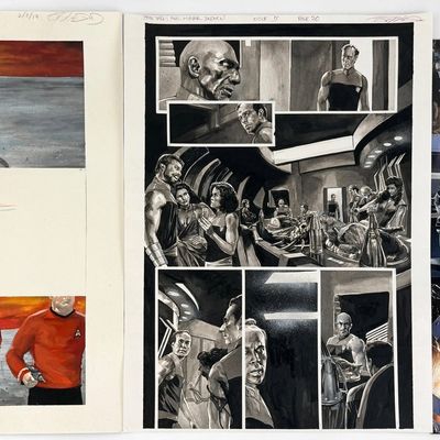 Sale Photo Thumbnail #108: Group of J.K. Woodward Star Trek Prints and Drawings