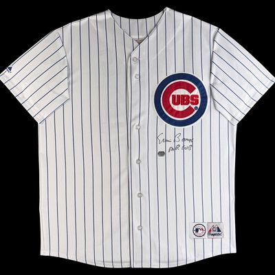 Signed Ernie Banks "Mr. Cub" Signed Cubs Baseball Jersey