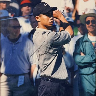 Signed Tiger Woods Photograph