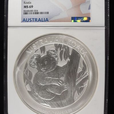 Sale Photo Thumbnail #427: 2013-P AUSTRALIA KOALA 1 KILO SILVER NGC MS-69