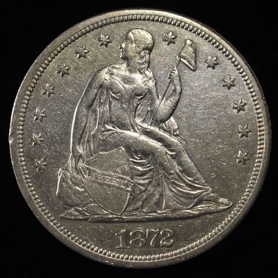 Sale Photo Thumbnail #368: 1872-S SEATED LIBERTY DOLLAR CH AU