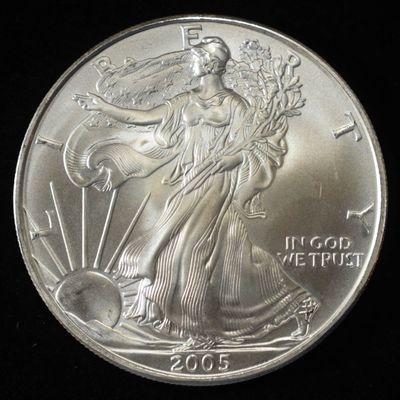Sale Photo Thumbnail #104: 2005 AMERICAN SILVER EAGLE