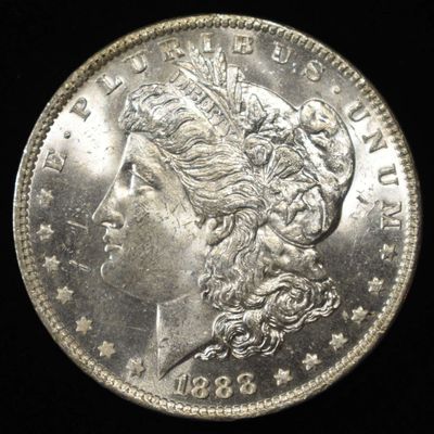 Sale Photo Thumbnail #191: 1888 MORGAN DOLLAR GEM BU PL