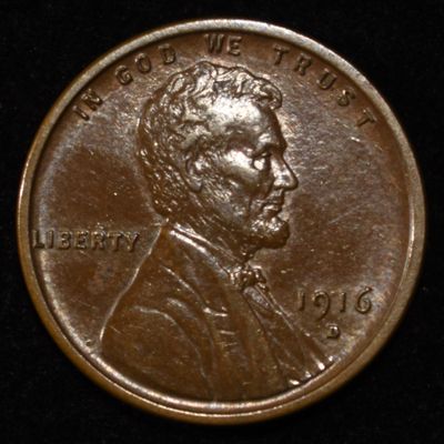 Sale Photo Thumbnail #348: 1916-D LINCOLN CENT AU/BU
