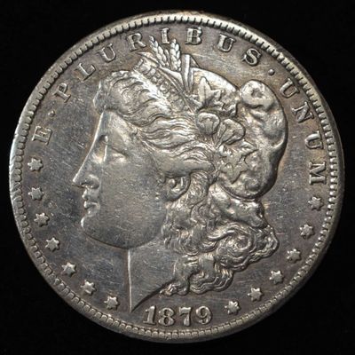 Sale Photo Thumbnail #175: 1879-CC MORGAN DOLLAR AU CAPPED DIE