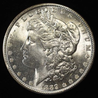 Sale Photo Thumbnail #192: 1889 MORGAN DOLLAR FROSTY GEM BU