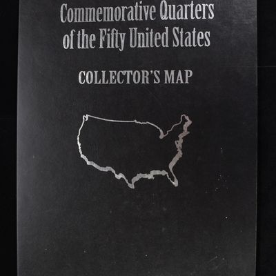 Sale Photo Thumbnail #244: COMMEM 25C OF THE 50 UNITED STATE COLLECTORS MAP