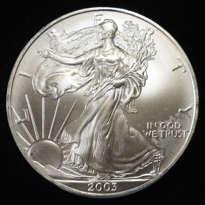 Sale Photo Thumbnail #103: 2003 AMERICAN SILVER EAGLE