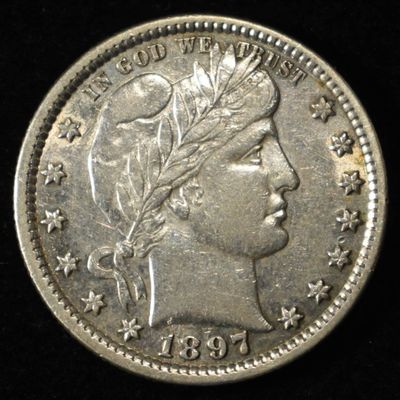 1897 BARBER QUARTER AU