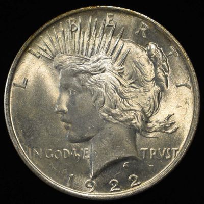 Sale Photo Thumbnail #382: 1922 PEACE DOLLAR CH BU