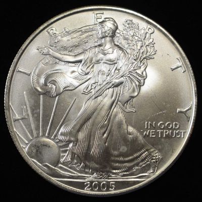 Sale Photo Thumbnail #392: 2005 AMERICAN SILVER EAGLE
