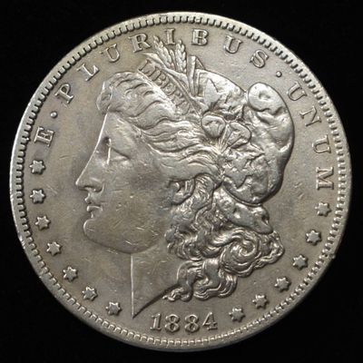Sale Photo Thumbnail #185: 1884-S MORGAN DOLLAR AU