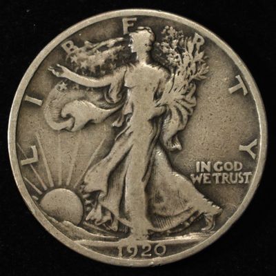 1920-S WALKING LIBERTY HALF DOLLAR F/VF