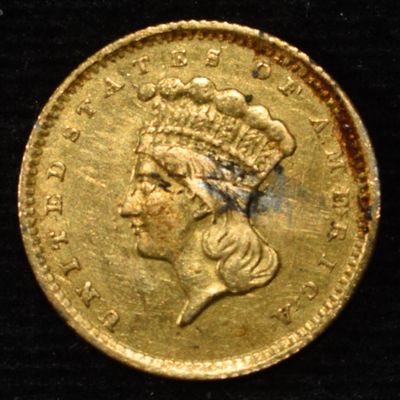 Sale Photo Thumbnail #437: 1856 T-3 $1 GOLD EX-JEWELRY