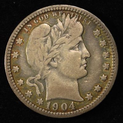 1904-O BARBER QUARTER FINE