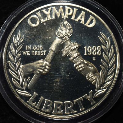 Sale Photo Thumbnail #224: 1988-S $1 COMMEM OLYMPIAD PROOF