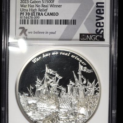 Sale Photo Thumbnail #402: 2023 GABON TIME FLIES NGC PF-70 ULTRA CAMEO