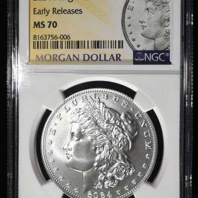 Sale Photo Thumbnail #380: 2024 MORGAN DOLLAR NGC MS70 EARLY RELEASES