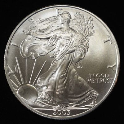 Sale Photo Thumbnail #211: 2003 AMERICAN SILVER EAGLE