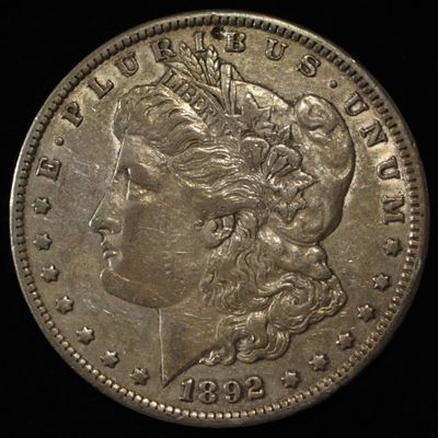 Sale Photo Thumbnail #375: 1892-CC MORGAN DOLLAR XF/AU