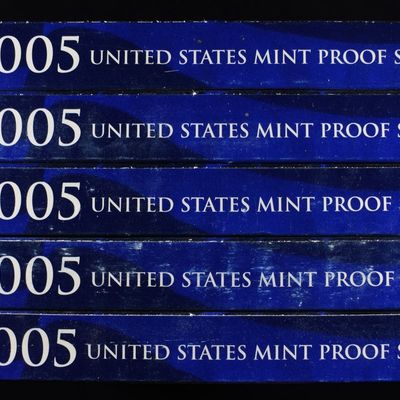 Sale Photo Thumbnail #274: (5) 2005 MINT PROOF SETS
