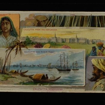 Sale Photo Thumbnail #309: (3) VINTAGE ADVERTISEMENT CARDS