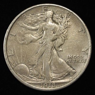Sale Photo Thumbnail #169: 1918-D WALKING LIBERTY HALF DOLLAR AF/AU
