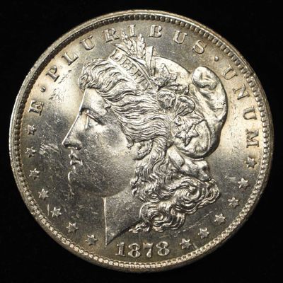 Sale Photo Thumbnail #173: 1878-CC MORGAN DOLLAR CH TO GEM BU