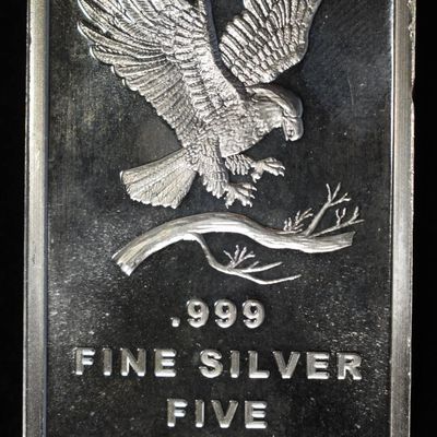 Sale Photo Thumbnail #420: 5 OZ 0.999 SILVER BAR