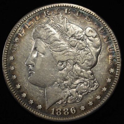 Sale Photo Thumbnail #372: 1886-S MORGAN DOLLAR XF