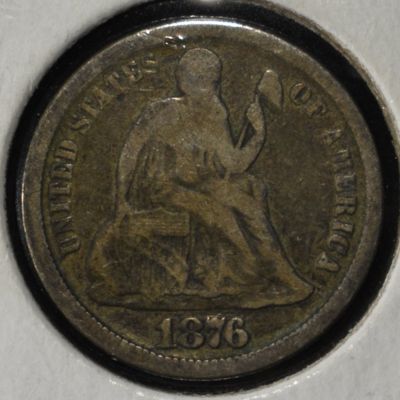 1876-CC LIBERTY SEATED DIME