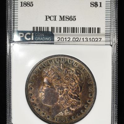 Sale Photo Thumbnail #186: 1885 MORGAN DOLLAR PCI GEM BU