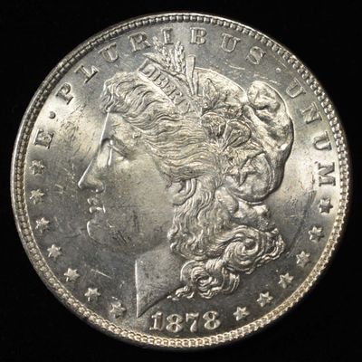 Sale Photo Thumbnail #172: 1878 MORGAN DOLLAR 7TF CH BU