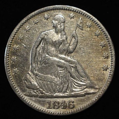 Sale Photo Thumbnail #363: 1846  SEATED LIBERTY HALF DOLLAR XF/AU