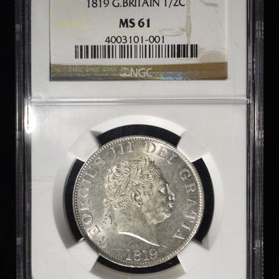 Sale Photo Thumbnail #218: 1819 1/2 C G. BRITAIN NGC MS61