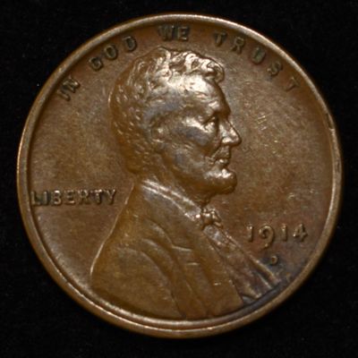 Sale Photo Thumbnail #347: 1914-D LINCOLN CENT XF
