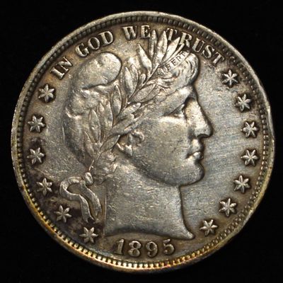 Sale Photo Thumbnail #365: 1895 BARBER HALF DOLLAR XF/AU
