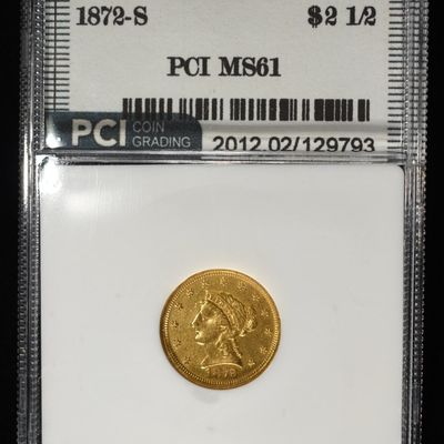 Sale Photo Thumbnail #441: 1872-S $2.5 LIBERTY GOLD PCI BU