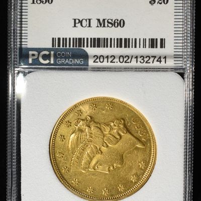 Sale Photo Thumbnail #450: 1850 $20 LIBERTY GOLD PCI BU
