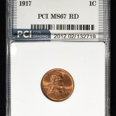 Sale Photo Thumbnail #142: 1917 WHEAT CENT PCI SUPERB GEM BU RD