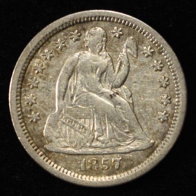 Sale Photo Thumbnail #151: 1857-O LIBERTY SEATED DIME AU