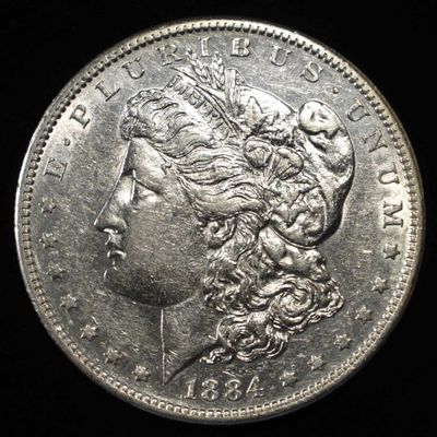 Sale Photo Thumbnail #370: 1884-S MORGAN DOLLAR CH AU